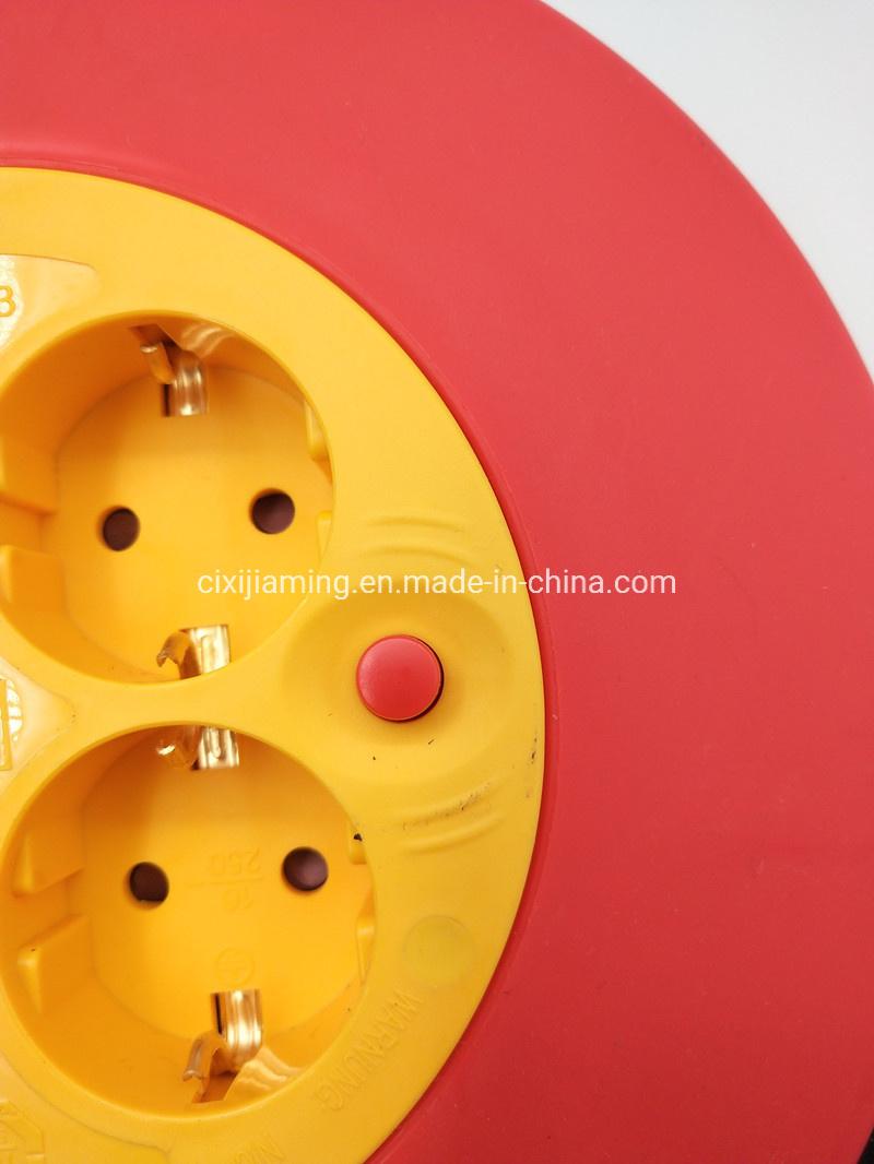 Jm0110A-Cr-17bu German Type Cable Reel with Children Protection and 2*Usbs