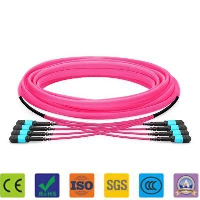 FTTH Fiber Optic Singlemode Multimode MPO to LC Upc Patch Cable Fiber Optic Patch Cord