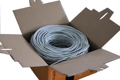 Factory Provided Pass Fluke Test 1000FT 305m Indooor Use Cat5e Pull Box Package Ethernet Cable