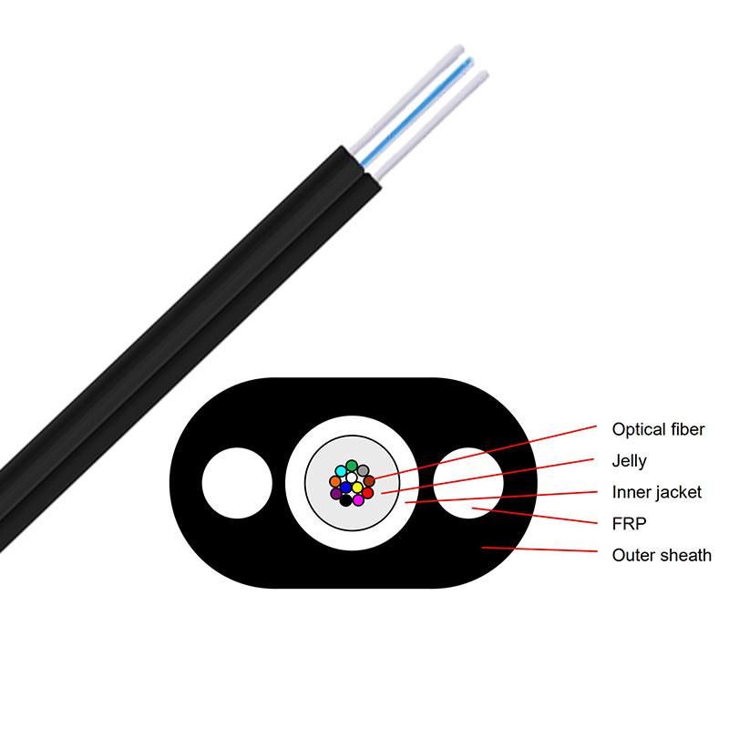 Steel Strength G657 Fiber FTTH Drop Cable