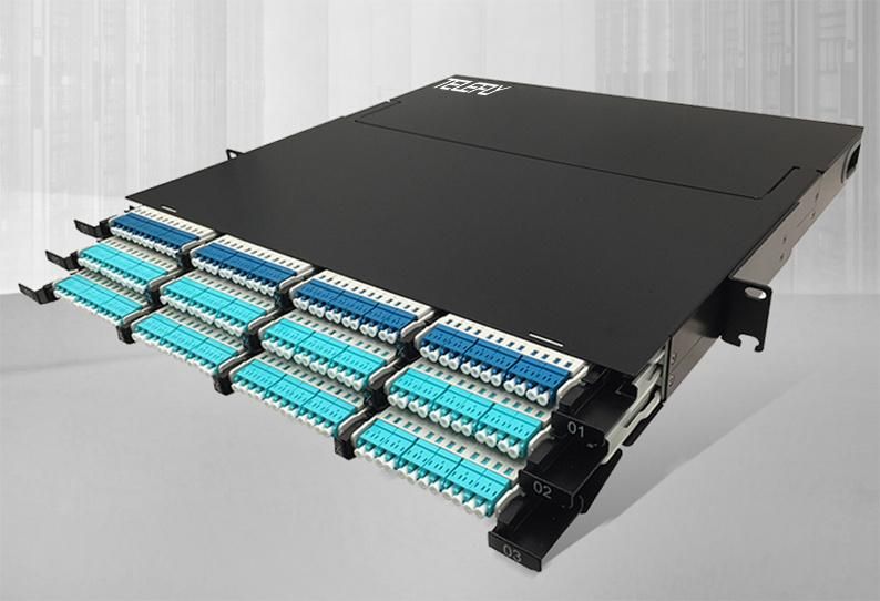 MPO 4u 19"Rack Mount Optical Distribution Box Fiber Optic Patch Panel 576 Cores Frame