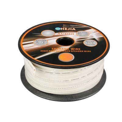 White 16AWG Twin Speaker Wire with OFC Copper Conductor UL