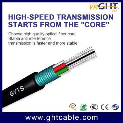 Factory Price 12/24/48/96 Core Armored Outdoor Fiber Optical Cable GYTA/GYXTW/GYTS/Gyfts Communication Cable Manufacturer