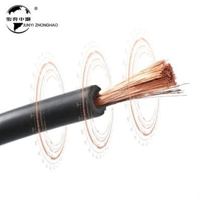 China Supplier Wholesale 16mm 25mm 50mm Copper Core Rubber Insulated Welding Cable