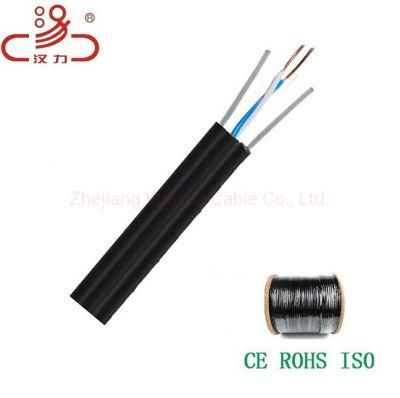Drop Wire 1X2X0.5cu+Steel Wire Telephone Cable