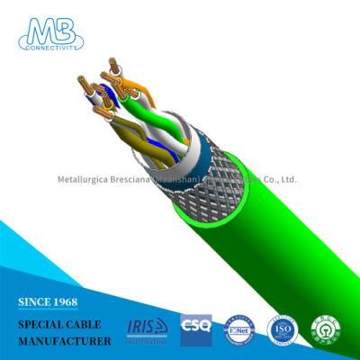 Grey or Customized Color Flame Retardant Cables with Aluminium Foil Shield Material