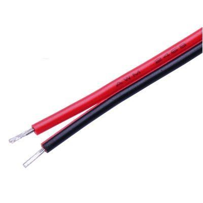 UL2468 24AWG PVC Two Conductor Red and Black Wire 300V 80 Degree for LED Strip Light