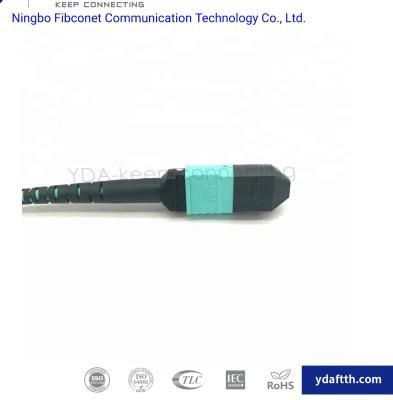 Fiber Optic Patchcord MPO/MTP Trunk Cable Om3 Om4 Patch Cord with MPO Connector