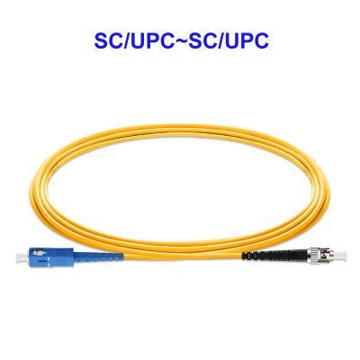 Fiber Patch Cord Sc/Upc~St/Upc Single-Mode Single-Core Carrier-Grade OS2 Pigtail Customization