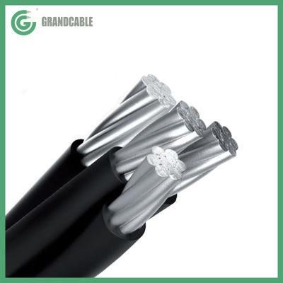 C&acirc;ble torsad&eacute; Aluminium isol&eacute; liaison transformateur et le disjoncteur BT 3X150mm2+70mm2