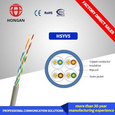 Cat5e/Cat5 LAN Cable UTP CCA Conductor 305m 1000FT Easy Pull Box Cable