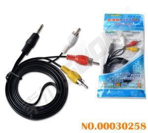 1.5m Audio Video Cable 3.5mm 3 Lines to 3 RCA Male to Male AV Cable