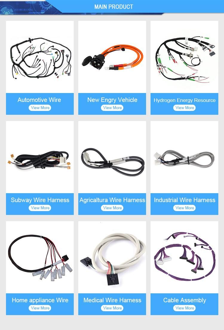 Universial Customized Home Appliance/Electrical Appliance Wire Harness with White Connector