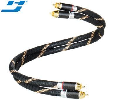 High End Hejia RCA Interconnect Cable for Subwoofer HiFi Systems Ampllfiers