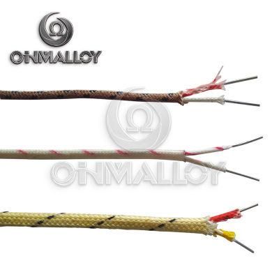 K Type Thermocouple Cable Vitreous Silica Braid Insulated 800 Degree ANSI Mc96.1