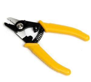 OEM Fibre Tool Tri-Hole Fiber Optic Stripper with TPR Handle FTTH Tool Kit Buffer Coating Striping Tool