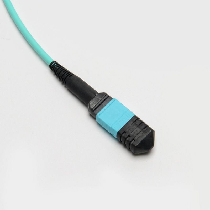 4 Core Blue Om3 MPO-MPO Fiber Optic Patch Cord