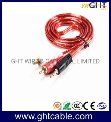 2m 3.5mm-2RCA Male to Male Audio Cable