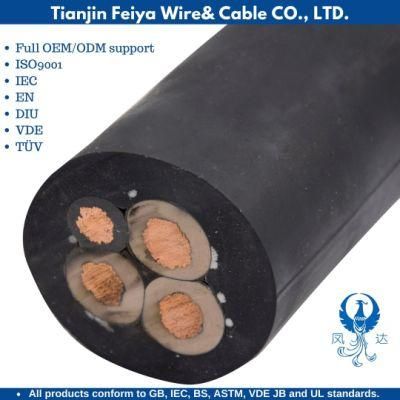 Myp-0.38/0.6kv Copper Mining Mobile Screened Rubber Sheath Soft Cable