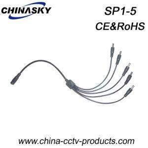 5-Way DC Power Splitter Cord for CCTV Video Cameras (SP1-5)