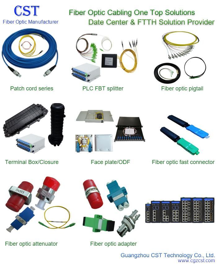 Factory Price Optical Fiber Types Sc LC Upc/APC Sm 0.9/2.0/3.0mm FTTH Fiber Optic Patch Cord Simplex PVC/LSZH