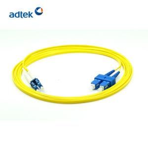 LC UPC to SC UPC Single Mode Duplex Fiber Optic Patch Cord