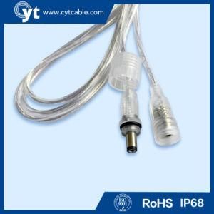 LED Light Strips DC Male to Female Connector Transparent Waterproof Cable 2pin