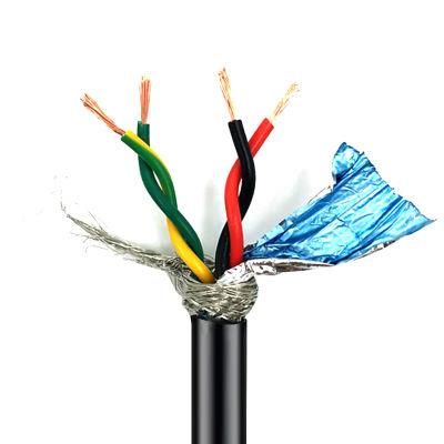 UL21100 PE Insulation 2 8-Core Halogen-Free Double Shielded Computer Cable