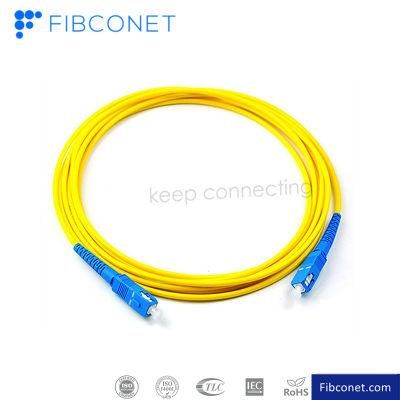 FTTH Optical Fiber Cable/Jumper/Patchcord Sc-Sc Upc Sm Fiber Optic Patchcord