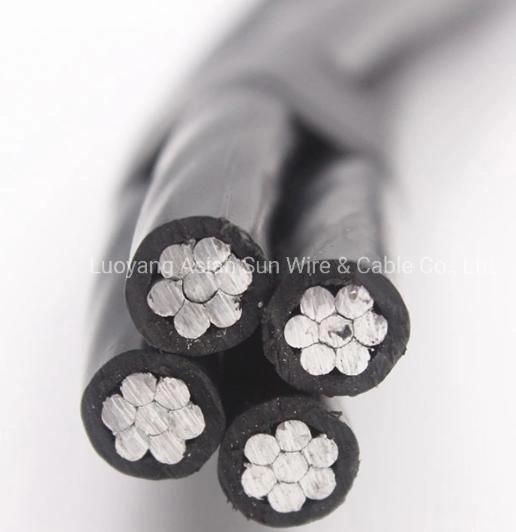 ASTM Standard 2 Cores ABC Cable Aerial Bundled Cable