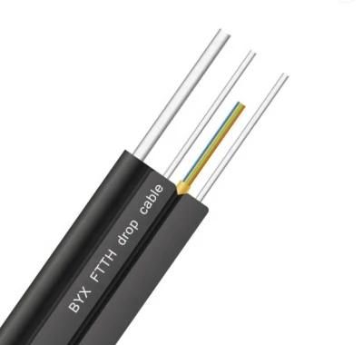 Igjsfjbv Ndoor 1 2 4 Core G657A1/A2 GJYXFCH FRP/Steel Wire Single Mode FTTH Optic/Optical Fiber Cable