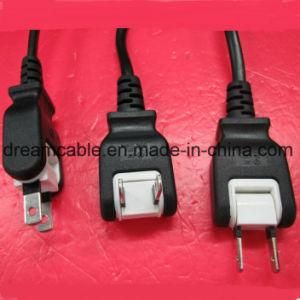 1.2m Black Rotatable JIS 2pin PSE Power Cord