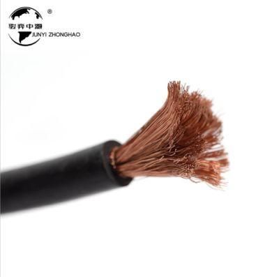 Electrical Welding Machine Welding Cable Silicone Rubber Black Jacket Copper Core Electrc Wire