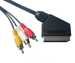 Scart to RCA AV Cable