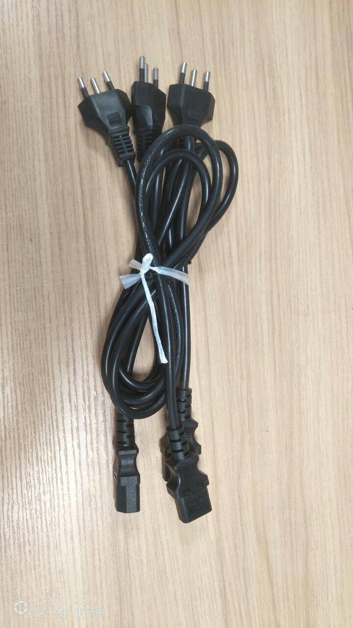 Brazil 10A 250V 2 Pins AC Power Cord Factory