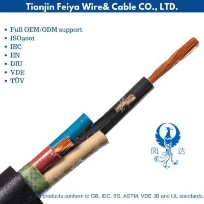 IEC 53 (YZ) Electric Wire for Weak Mechanical Stress Rubber Sheathed Control Electric Cable Waterproof Rubber Cable