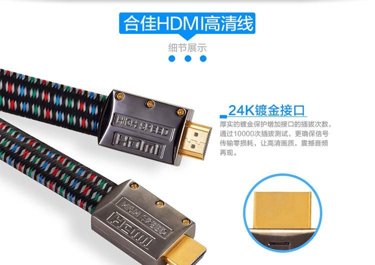 Cheap Price High Quality Color Braid HDMI Cable 1080P 3D 2.0 Bulk HDMI Cable