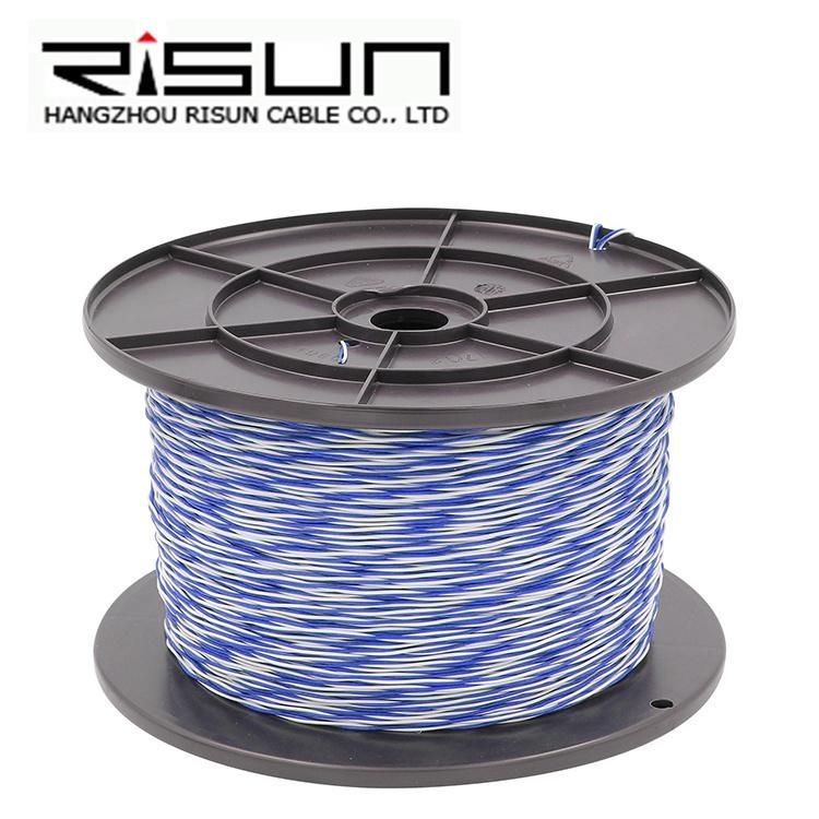Cross Connect Telephone Wire Cable - 24/2 2c 24 AWG 1 Pair Blue/White - 1000 FT
