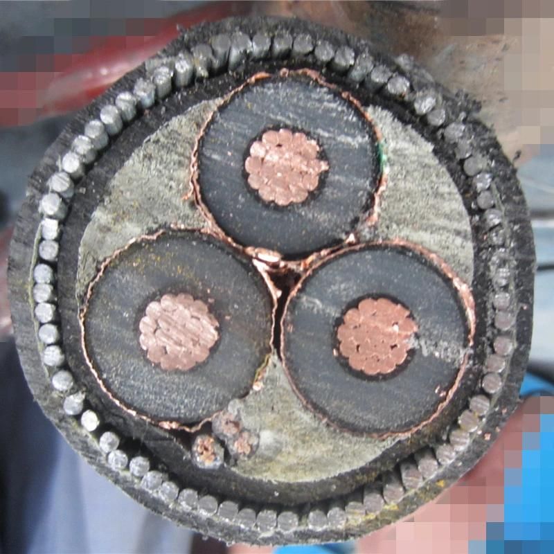 China Supply XLPE Insulated Copper 6/10 (11) Kv Al XLPE Swa PVC 3X300mm2 Power Cable