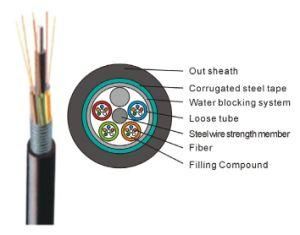 Steel Tape Layer Loose Tube Outdoor Fiber Optic Cable (GYTS)