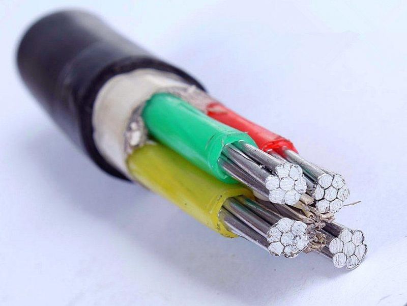 Low Voltage Aluminum Electrical Cable 4X95mm2 4X120mm2 4X240mm2 Al/XLPE/PVC 0.6/1kv Yjlv Nayy Na2xy Power Cable