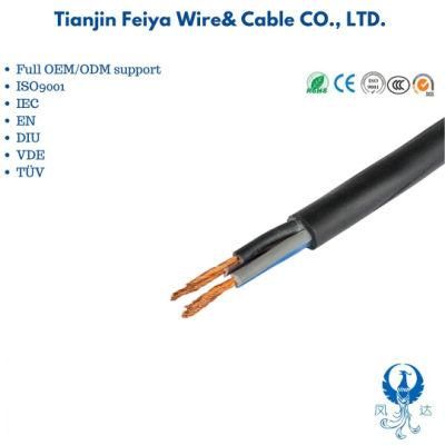 Flexible Rubber Cable H05rr-F 2g 3G 0.75mm-1.5mm SAA Standard Epr Insulation CPE Sheath Control Electric Cable Coaxial Wire Cable