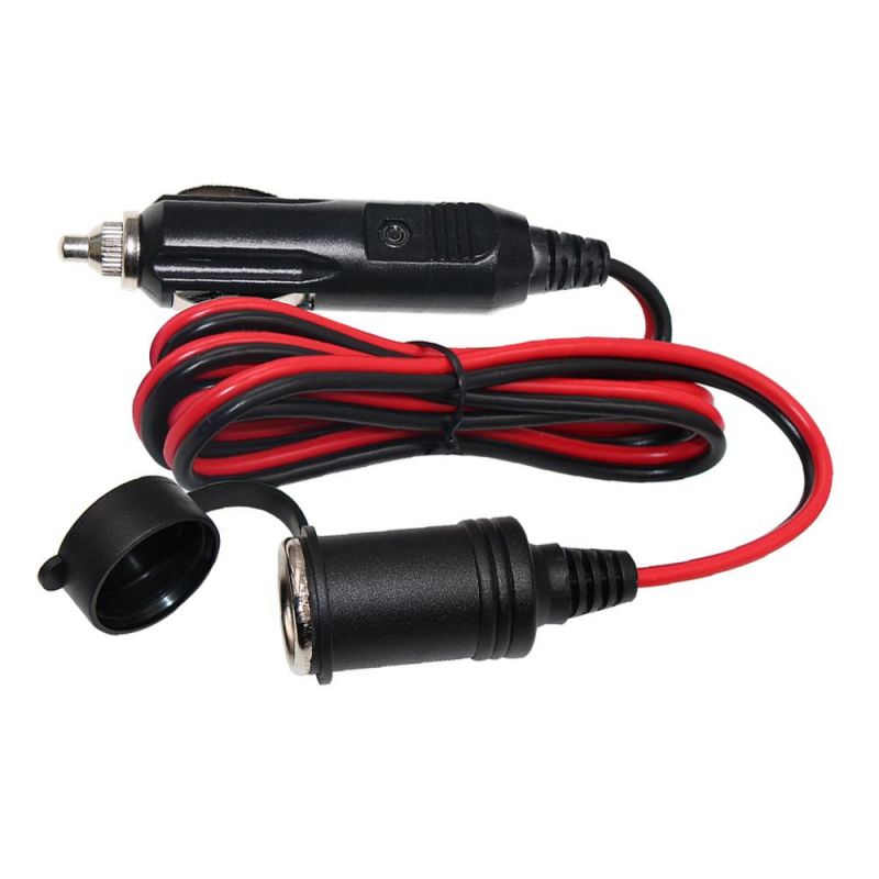 12V Cigarette Lighter Male Plug Cigar Lighter Fused DC Jack 5525 Power Supply Extension Cord