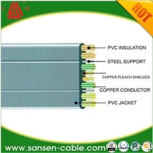 Round and Flat PVC Elevator Crane Cables for Passenger Lift