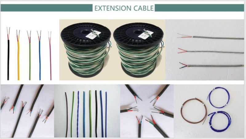 K-Bl-Ss-0.65 Glass Fiber Insulated Stainless Shield Thermocouple Extension Cable
