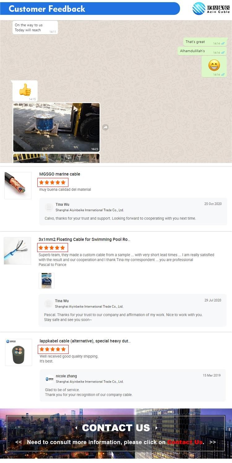 CE Certified H07rn-F Weather Resistant Control Cable