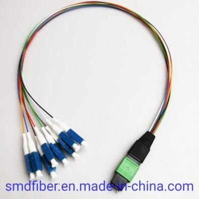 Optic Fiber Patch Cord MTP/APC-LC/Upc Sm Mini Cable with LSZH Outer Jacket 0.9mm Branches Patch Cord Cable
