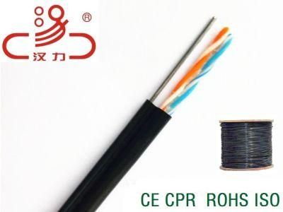 Cat5e 4pair with 2c Power Wire with Messenger 1.2steel Wire