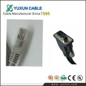 China Suppliers Soft PVC VGA Cable +Audio Cable+ Cate LAN Cable
