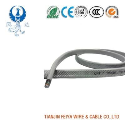 CAT6 Flat Travelling Cable / CAT6 Elevator Cable / CAT6 Lift Cable